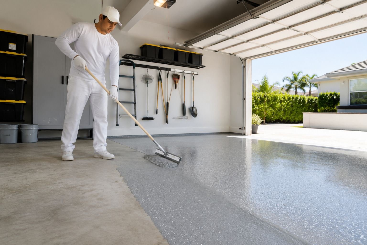 Garage Floor Epoxy Coating in Pasadena, CA
